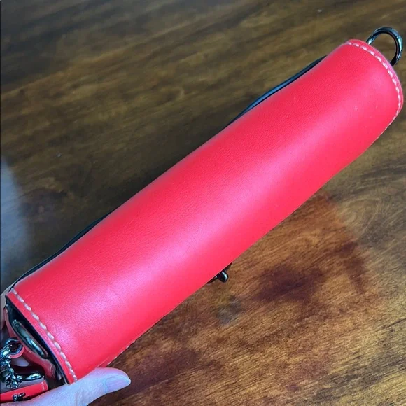 Coach 1941 Disney x Coach Dinky Mickey Red Leather Crossbody Bag - Picture 14 of 15